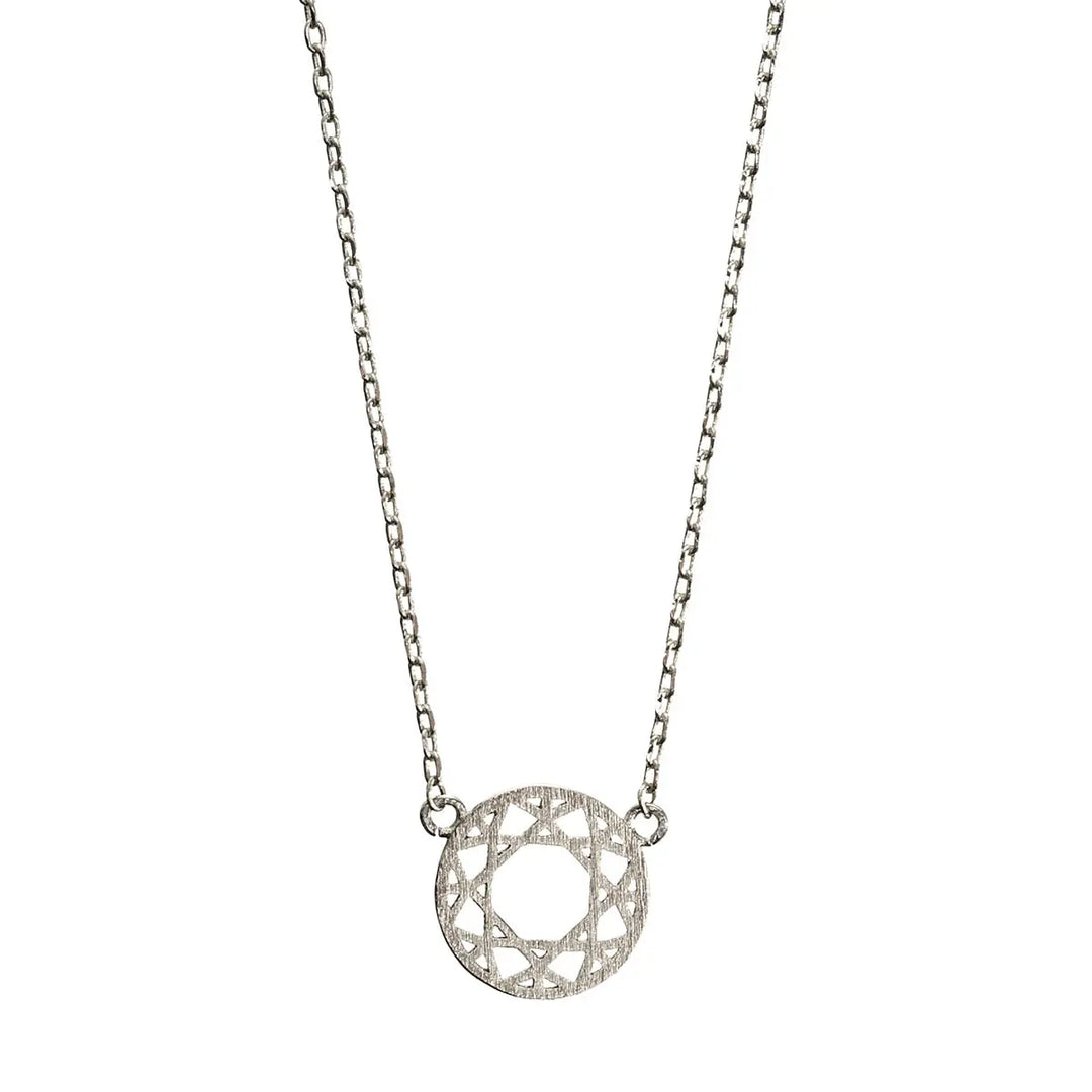 Dream Catcher Necklace Silver