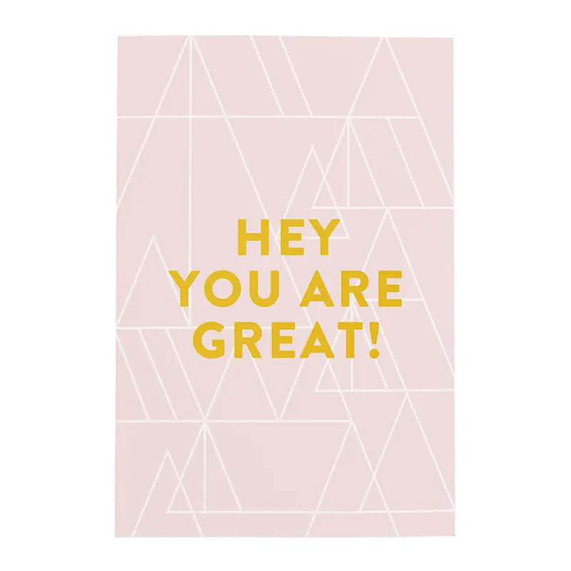 Hey You are Great Notebook