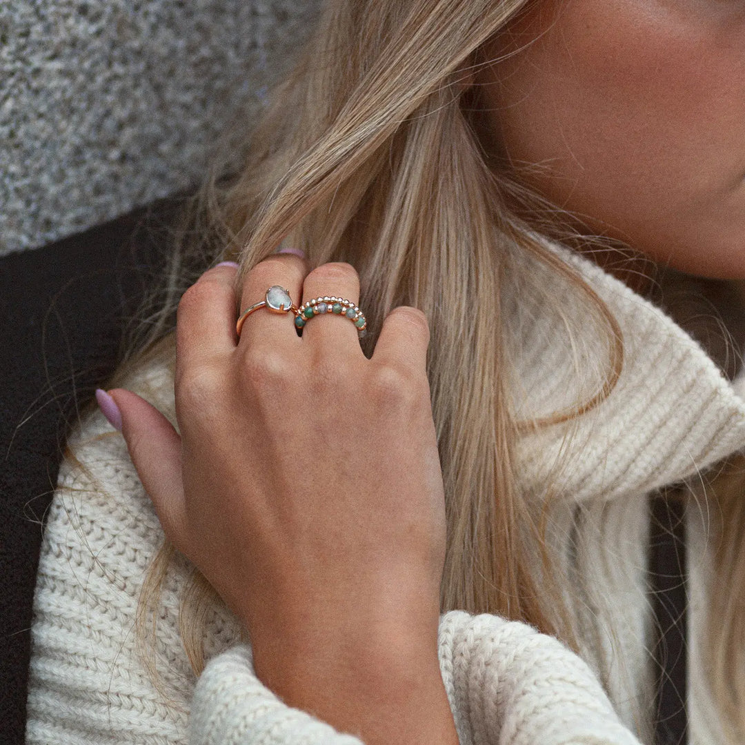 Stone Bead Ring Timi of Sweden