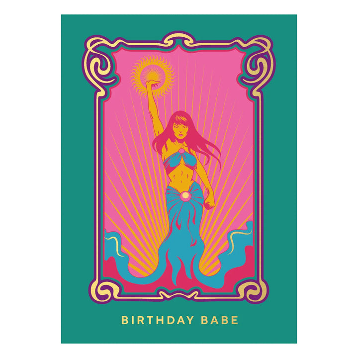 Birthday Babe Goddess Postcard